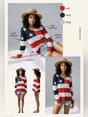 THE Red, White. & Blue Sweater
